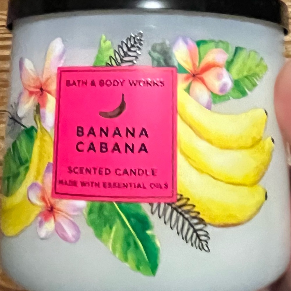 BBW Bath and Body Works Banana Cabana 3 wick scented candle